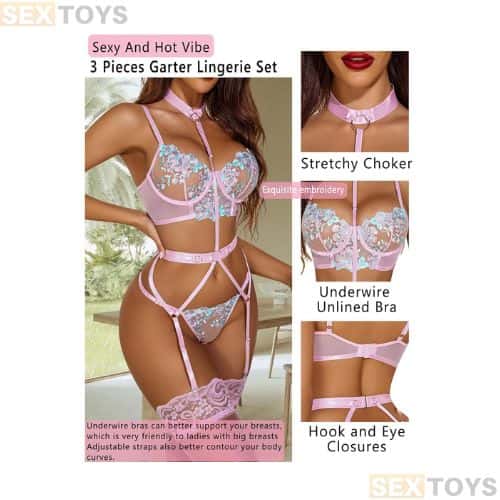 Sexy Lingerie for Women Embroidered Lace