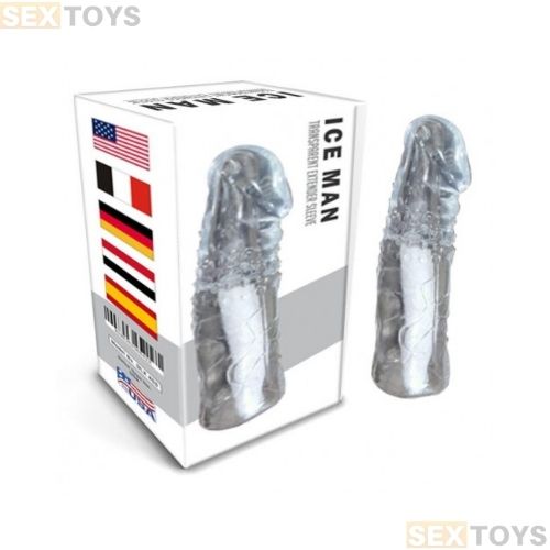Ice Man Transparent Clear Penis Sleeve