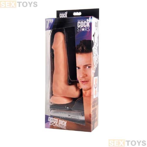 Disco Dick Donnie Rotating Remote Vibrating Dildo 