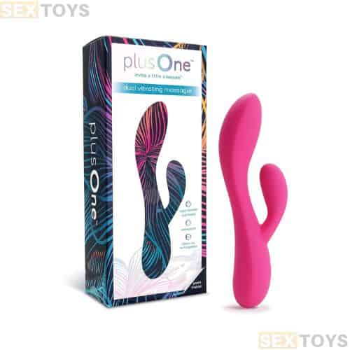 plusOne Dual Rabbit Vibrator for Women - Pink
