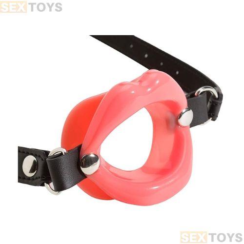 Silicone Soft Lips Shape Open O Ring Mouth Gag
